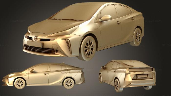 Vehicles (Toyota Prius 2019, CARS_3743) 3D models for cnc